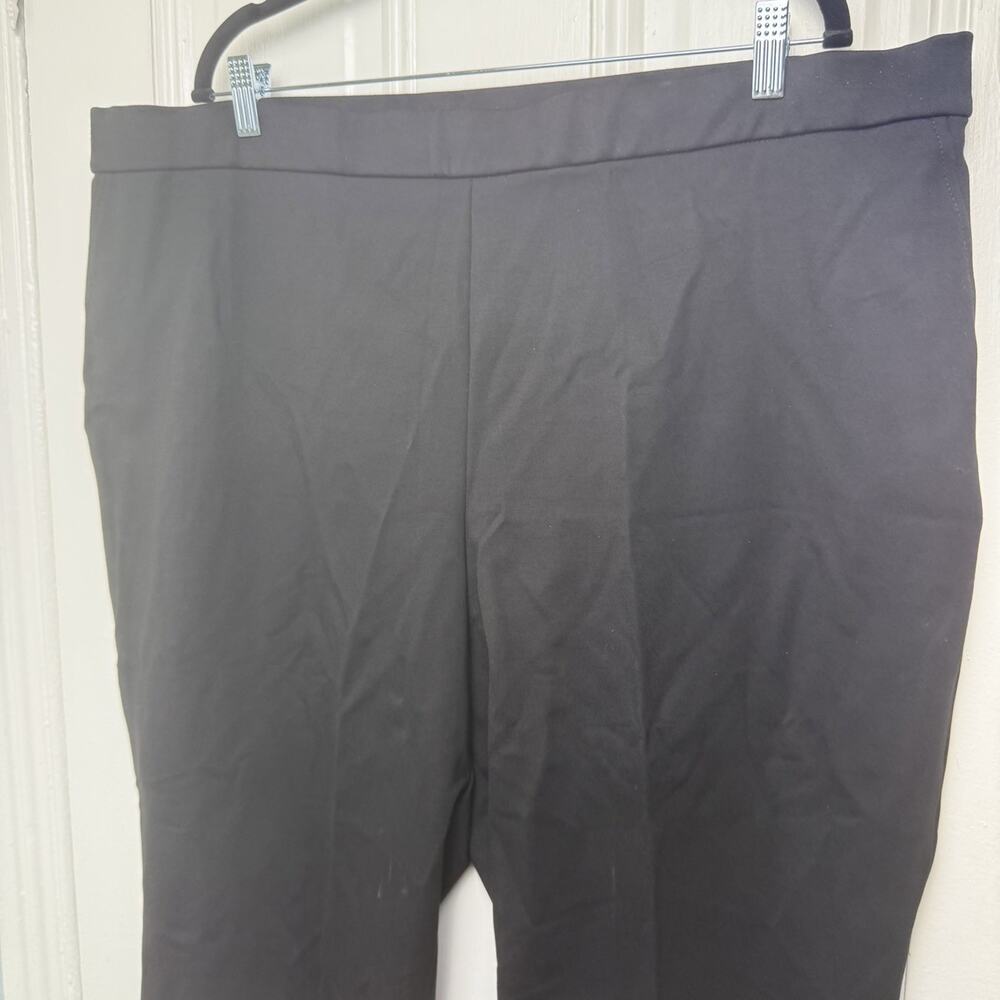 Dennis by Dennis Basso Ponte Pants Womens 2X Black Straight Leg NWOT - Picture 2 of 7